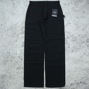 NWT Carhartt x Chrysler 8/200 Imported From Detroit Black Double Knee Pant 34x34